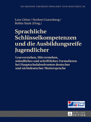 cover image of Sprachliche Schlüsselkompetenzen und die Ausbildungsreife Jugendlicher